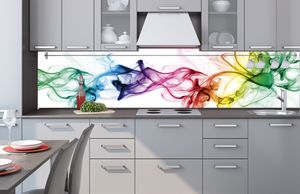 Küchenrückwand Verbundplatte RAUCH 240 x 60 cm - Spritzschutz Küche für Herd Spüle - , Acrylglas - Plexiglas, Stärke 5 mm -  EU - Inklusive Kleber