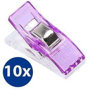 10x Stoffklammern Nähklammern Nähclips WonderClips Nähzubehör in Lila