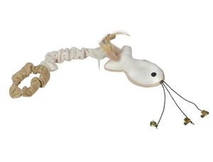 Nobby Plüschfisch mit Handschlaufe - beige - 41 cm, mit Catnip; 66947
