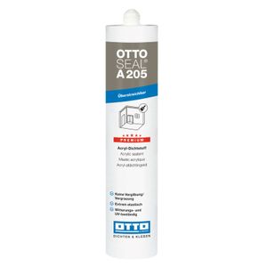 Otto-Chemie Ottoseal Premium-Acryl-Dichtstoff A205 310ml C01 Weiß mit Kartusche