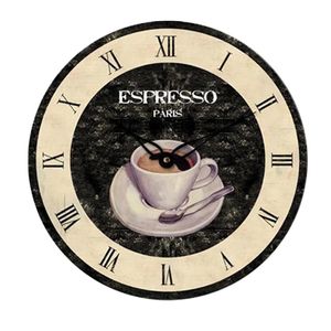 Quarz-Wanduhr Küchen-Wand-Uhr Technoline Wt 1015 Landhausstil Espresso Toskana