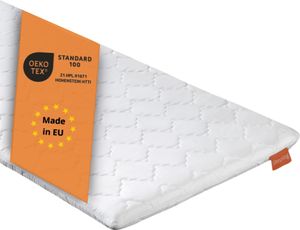 orthopädischer Komfortschaum Topper, 200 x 200 cm, für alle Matratzen und Betten, sleepling