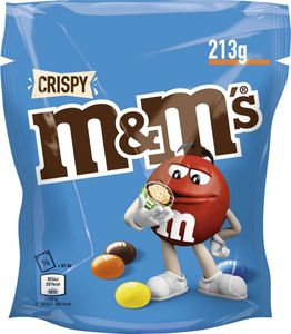 M und M Crispy Knusperreis Kügelchen in Milchschokolade 213g