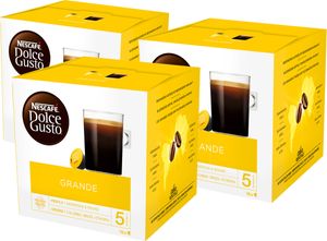 Nescafé Dolce Gusto Grande, Kaffee, Kaffeekapsel, 3er Pack, 3 x 16 Kapseln