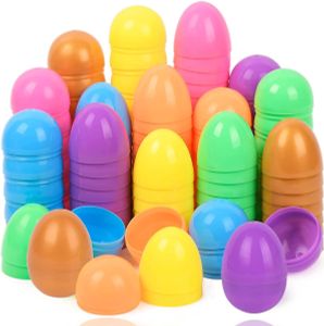 Hey!Easter® 12x Plastikeier bunt / Überraschungseier  / Kunststoffeier - zum Öffnen & Befüllen an Ostern