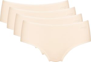 sloggi 4er Pack Go Midi Slip Aus nachhaltiger Bio Baumwolle, Moderne Einfassbänder, Wunderbar weiches Material