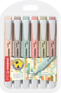 STABILO 275/6-09 STABILO Textmarker swing cool NatureCOLORS, 6er Etui