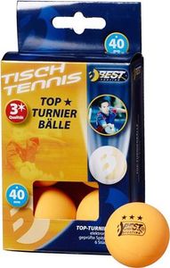 Tischtennisball / Turnierball orange 3-Sterne 6Stück