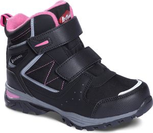 Trapery zimowe dziecięce Smartstep Lee Cooper Black/Fuxia trekkingowe ocieplane czarne (LCJ-23-01-2061K)