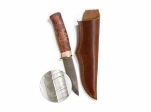 Karesuando Feststehendes Messer Hunter Damast 10 Feststehend Damast