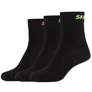 Skechers 3PPK Boys Mech Ventilation Socks SK41064-9999, skarpetki, dla chłopców, czarne