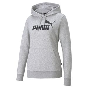 PUMA Essentials Logo Hoodie Damen 04 - light gray heather L
