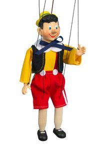 Masek Pinocchio Marionette, 20 cm