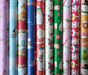 Geschenkpapier Weihnachten Kinder 2m x 0,7m - 10 Rollen