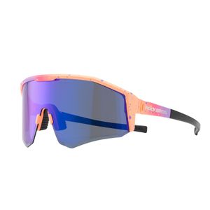 ROCKBROS Polarisierte Fahrradbrillen Damen Herren Sonnenbrille TAC+TR90, Rosa lila