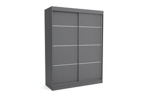 Moderner Schiebetürenschrank BOB 160 cm (ANTRACIT)