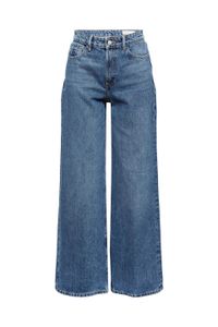 Esprit Jeans mit weitem Bein, 100% Bio-Baumwolle, blue medium wash