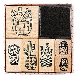 Rico Design Stempelset Hygge Cactus 7teilig