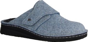 Finn Comfort Zams, Damen, Hausschuhe, Doublefilz, Sky, Wechselfußbett, - Haus - hüttenschuhe Damen Hausschuhe, Blau
