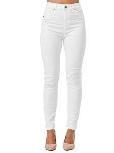 Tazzio Damen Skinny Fit High Rise Jeans F103 Weiß 42