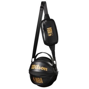 Wilson NBA 3in1 Basketball Carry Bag WZ6013001, Umhängetasche, Unisex, Schwarz