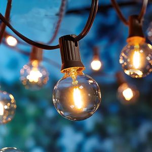 LUMILED LED Lichterkette Dimmbar 15,2M 30x Glühbirnen Innen 230V IP44 G45 30er Birnen Lichterketten Warmweiß 3000K für Weihnachten Garten LUMILED LED Lichterkette Dimmbar 15,2M 30x Glühbirnen Innen 230V IP44 G45 30er Birnen Lichterketten Warmweiß 3000K für Weihnachten Garten