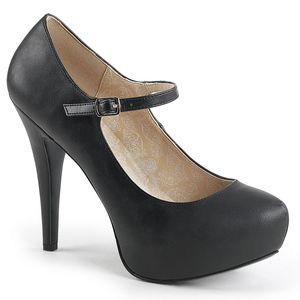 CHLOE-02 Damen Pumps von Pleaser Pink Label, Schwarz  , EU 47, US 15