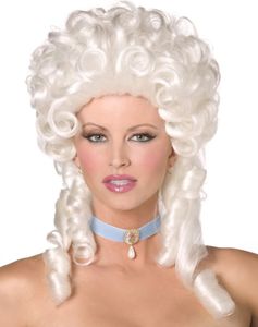 Smiffys BAROCK PERUECKE WEISS WEISS