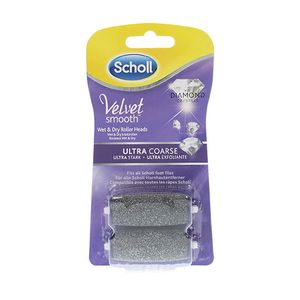 Scholl Velvet Smooth Wet & Dry Ersatzrolle mit Diamantpartikeln Ultra 2 Stück