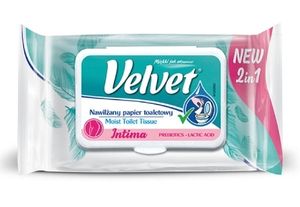 Velvet Intima Papier nawilżany, 48 sztuk