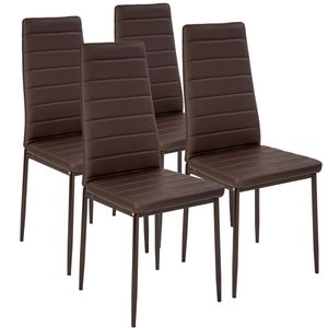 sada 4 jídelních židlí Thomas čalouněných potahem z Imitace kůže 41 x 45 x 98,5 cm