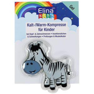 Kinder Kalt-/Warm-Kompresse Elina MED Kids Gel Kompresse Zebra