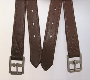 Hans Melzer Steigbügelriemen braun/edelstahl Hans Melzer Steigbügelriemen braun/edelstahl
