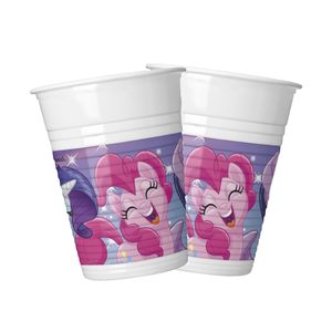 My Little Pony - Figuren - Wegwerf-Tasse, Kunststoff 8er-Pack SG29721 (Einheitsgröße) (Pink/Violett)