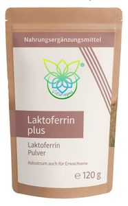VITARAGNA® Laktoferrin Pulver Plus, 120 g, Kolostrum auch für Erwachsene mit Apo-Laktoferrin, Glycin und mikronisierten Bambusfasern, Hohe Bioverfügbarkeit und Verträglichkeit