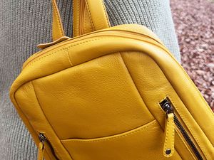 Josephine Osthoff Echt Leder Damen Rucksack mit 3 Tragevarianten Tasche (139)