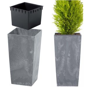 Doniczka Donica Ogrodowa Beton Efekt Duża Kwadrat