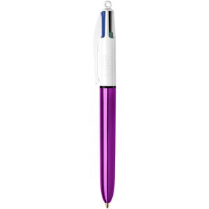 BIC Druckkugelschreiber 4Colours Shine Strichstärke: 0,32 mm violett / weiß