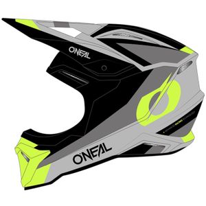 O'NEAL Kinder Motocross Helm 1SRS Stream , Schwarz Neongelb, XL