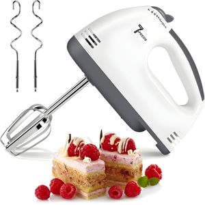 Handmixer Handrührer Elektrischer Hand Mixer Stabmixer Handrührgerät mit 2 Schneebesen und 2 Knethaken Küchenmaschinen 7 Geschwindigkeiten Retoo