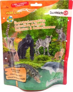 Schleich 10152270 - Wild Life - Überraschungstüte, 3 Wilde Tiere (Serie 4) Tüte Tierwelt