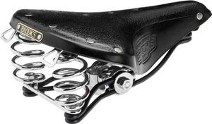 Brooks B66, Fahrradsattel, Stadt, Unisex, Schwarz, Monochromatisch, Leder