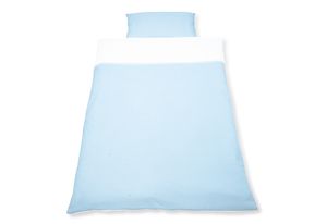 Wendebettwäsche für Kinderbetten 'Vichy-Karo', blau, 2-tlg.