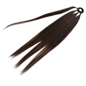 Haarteil Synthetik Haarverlängerung Zopf Haar Extension für Damen, Mädchen - BRAIDELLA Braun