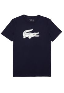 Lacoste Sport T-Shirt mit 3D-Print Krokodil, Blau S