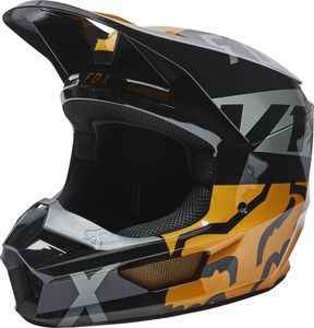 Fox - V1 Skew Helmet Crosshelm S Black / Gold
