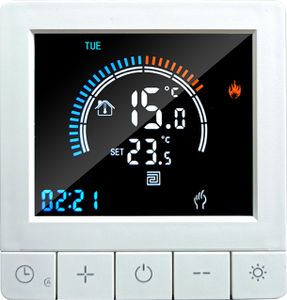 Programovateľný digitálny termostat s WiFi, LCD displejom, detskou poistkou, NTC senzorom - Inteligentná regulácia teploty na stene pre podlahové vykurovanie