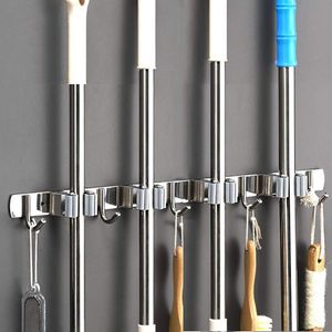 Besenhalterung Wand Halter Besen Mop Halter 5 Haken Besenhalter Gerätehalter Wandhalterung Wandhalterung Zuhause Garage Küche Badezimmer Garten