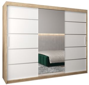 Kleiderschrank, Schiebetürenschrank Schlafzimmer, Schrank mit Spiegel VERONA 2 250 cm