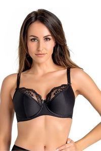 Teyli Halbgepolsterter Bügel-BH mit floraler Spitze Estel Female 204 schwarz 90K